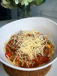 Una foto de ¡Pasta vegetariana y sin gluten en 10 minutos!