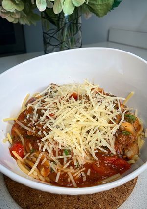 Una foto de ¡Pasta vegetariana y sin gluten en 10 minutos!
