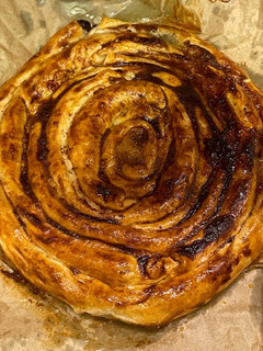 Una foto de Rosca de plátano y Nutella en airfryer