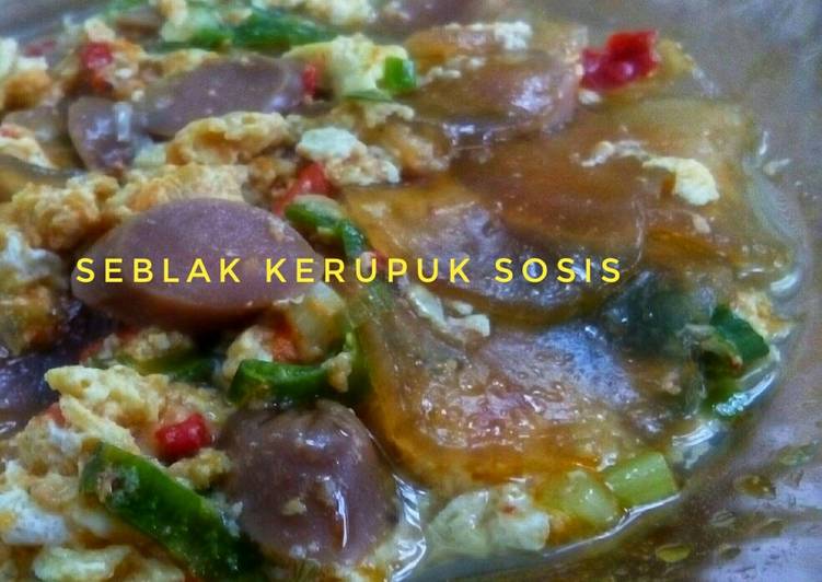 Resep Seblak kerupuk sosis Anti Gagal