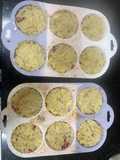 Tortilla de papa en molde de muffin vegana