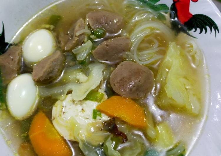 Resep SOP baso telor puyuh yang Menggugah Selera