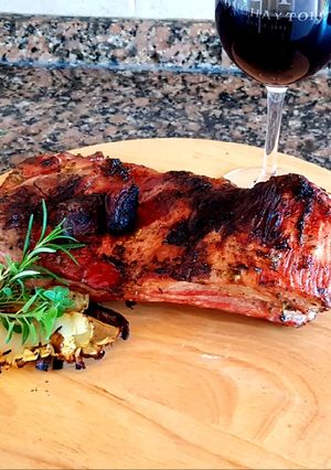 Una foto de Pechito de cerdo a la barbacoa