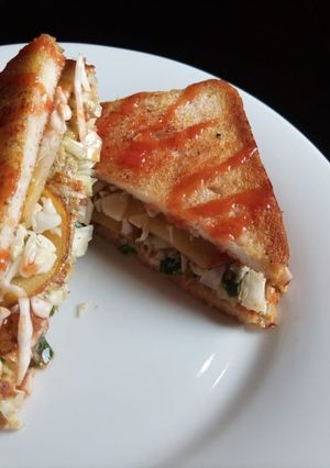 A picture of Korean Street sandwich.