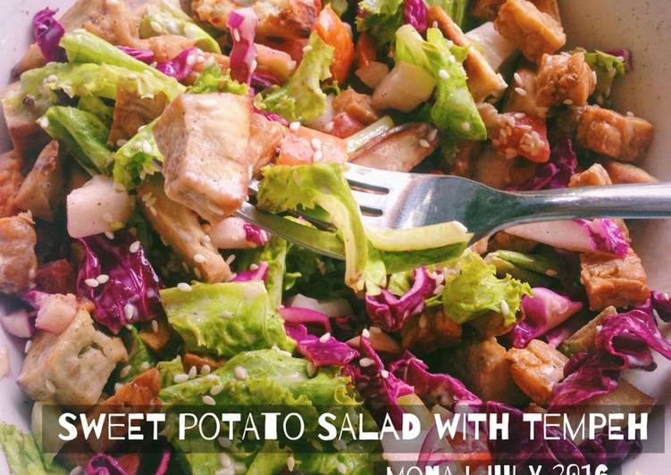 Sweet potato salad with tempe