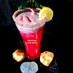 Ice Apple Rose Cooler - Tadgola Rose Sharbat A picture of Ice Apple Rose Cooler - Tadgola Rose Sharbat.