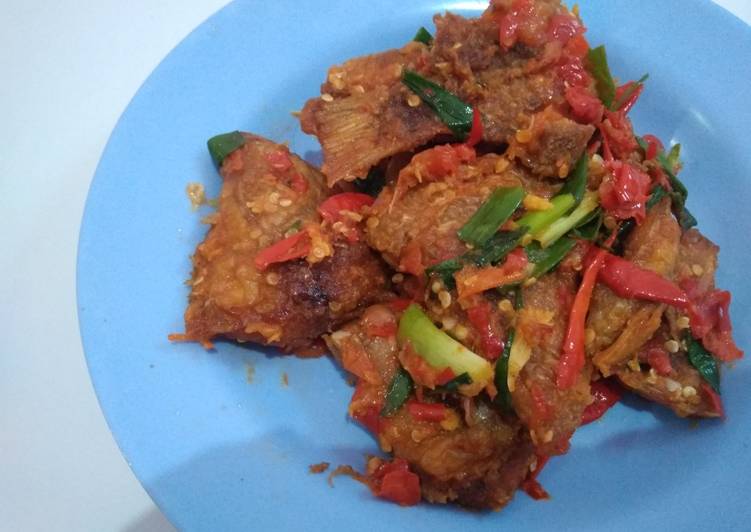 Ikan Nila sambal merah manis