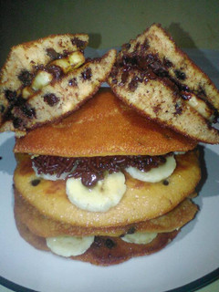 Foto resep Dorayaki coklat isi pisang coklat 🍫🍘🍌😋