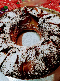 Una foto de Torta invertida de manzana