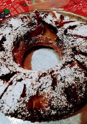 Una foto de Torta invertida de manzana