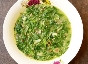Foto resep Sayur daun ubi tumbuk