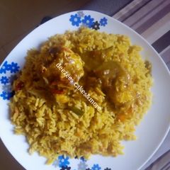 A picture of Cat fish rice.