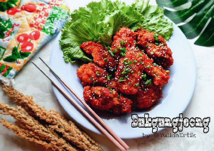 Langkah Mudah untuk Membuat Spicy Korean Chicken Wings / Dakgangjeong Anti Gagal