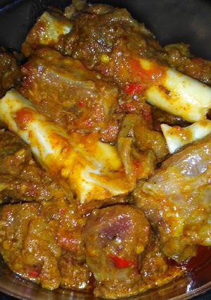 A picture of Tikka mutton.