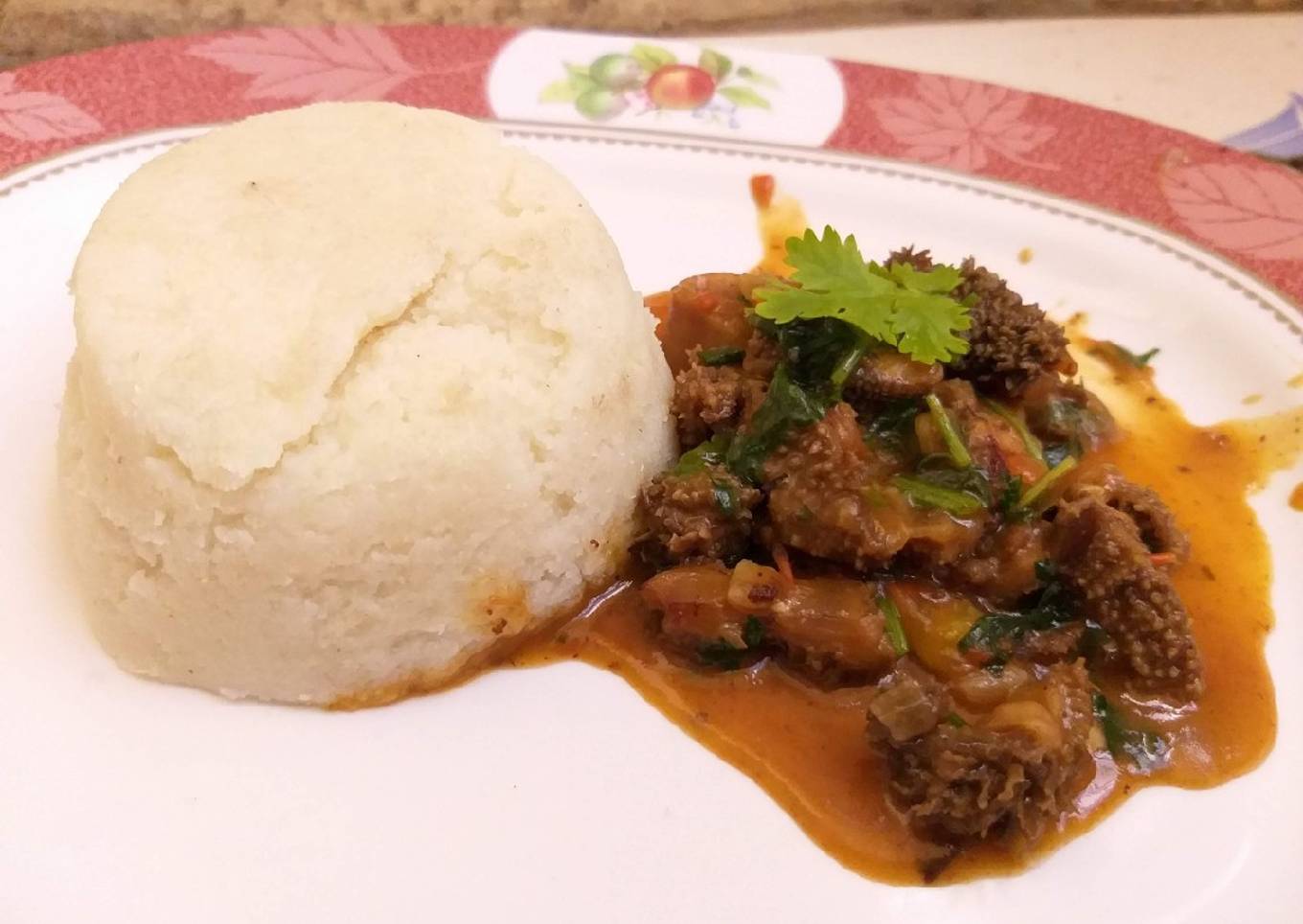 Tripe💃ni matumbo tu kwa kienyeji😂 #mystaplefoodrecipecontest