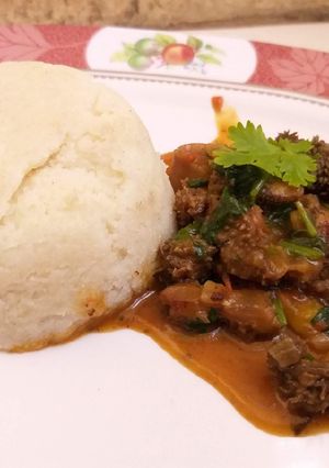 A picture of Tripe💃ni matumbo tu kwa kienyeji😂 #mystaplefoodrecipecontest.