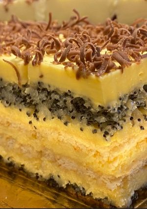 O poză a rețetei Delicioasă prăjitură Tosca😍😋dar asamblată și decorată diferit☺️❤️.