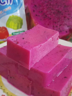 Foto resep Puding susu buah naga #cemilananak