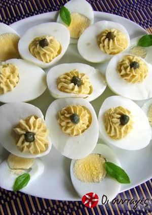 A picture of Stuffed Eggs.