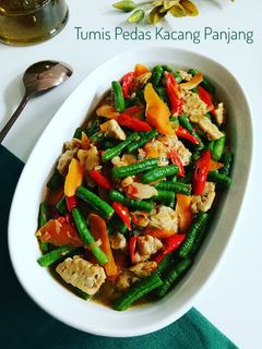 Foto resep Tumis Pedas Kacang Panjang