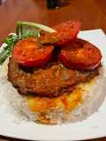 Pan Kebab with Tomato & Rice Crust