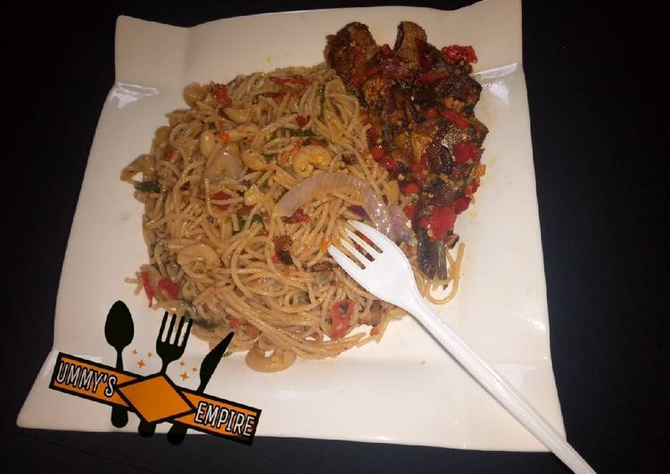 Stir-fry Spaghetti &amp; macaroni