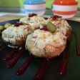 Champiñones rellenos de jamón serrano