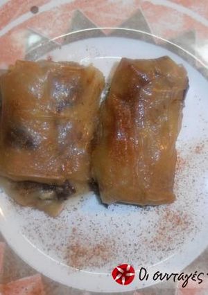 Φωτογραφία της συνταγής Τραγανά, γλυκά, ρολάκια (NEMS) Choco-Banane