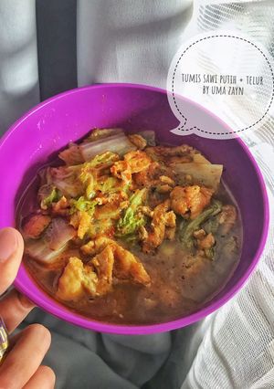 Foto resep Tumis sawi putih + telur
