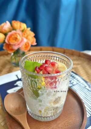 Hình của món Sữa Chua Bơ Chuối Lựu.
