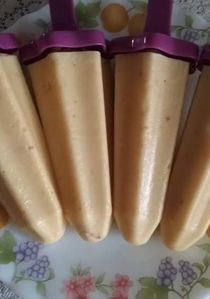 A picture of Homemade kulfi.... leftover mithai se bani hui 😀😀😀.