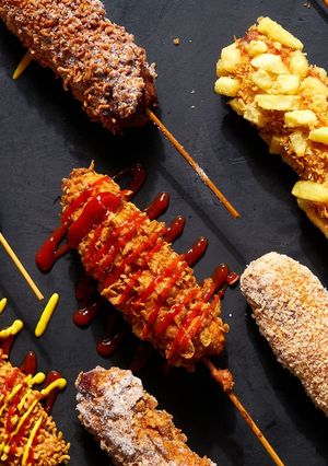 A picture of Korean Corn Dog.
