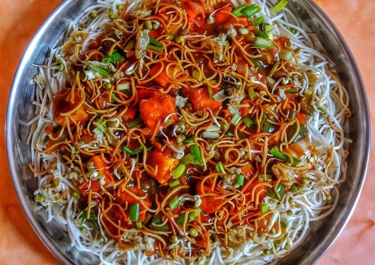 Simple Way to Prepare Homemade Triple Schezwan Noodles