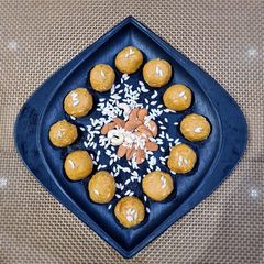 A picture of Dry Fruits Besan Ladoo.