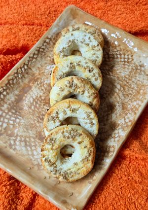 Una foto de Rosquitas saludables, sin gluten, pocos ingredientes y muy fáciles 🥯low carb 🥯