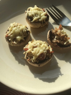 Una foto de Champiñones rellenos