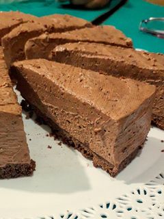 Una foto de Cheesecake de chocolate sin horno 🍫💕