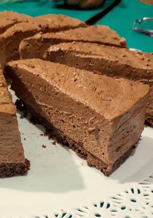 Una foto de Cheesecake de chocolate sin horno 🍫💕