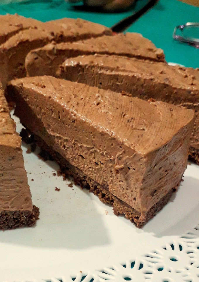 Una foto de Cheesecake de chocolate sin horno 🍫💕
