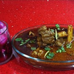 Mutton in apple greavy A picture of Mutton in apple greavy.