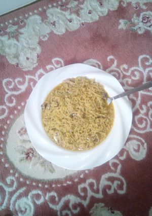 A picture of Indomie with sardine.