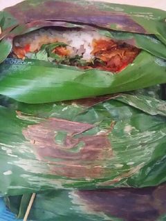 Foto resep Nasi Bakar Ebi Sambel Pete