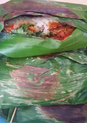 Foto resep Nasi Bakar Ebi Sambel Pete