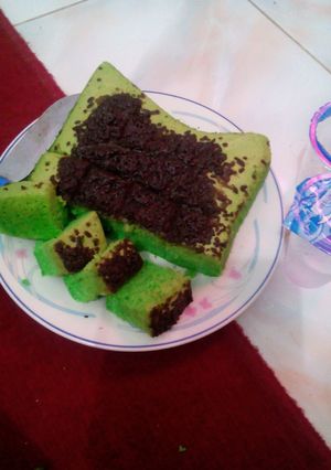 Foto resep Bolu kukus pandan tabur ceres