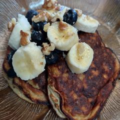 A picture of Banana Protein Pancakes.
