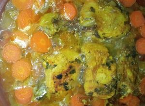 صورة لوصفة الطاجين بالدجاج والجزر 😋😋👌