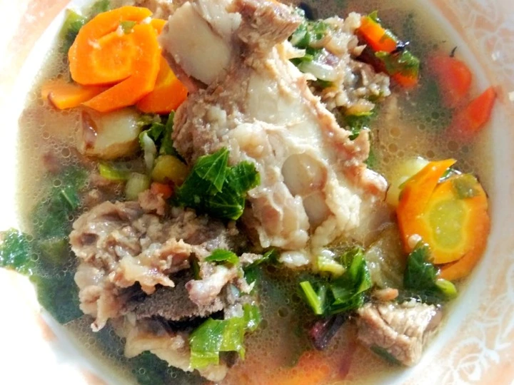 Langkah Mudah untuk Menyiapkan Resep Sop tulang sapi yang Lezat Sekali Anti Ribet, Mantap