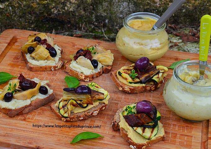 Comment faire Cuire Délicieux Toasts méditerranéens