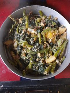 কুমড়ো শাকের ঘন্ট(Kumro shaker ghonto recipe in Bengali) রেসিপির প্রধান ছবি