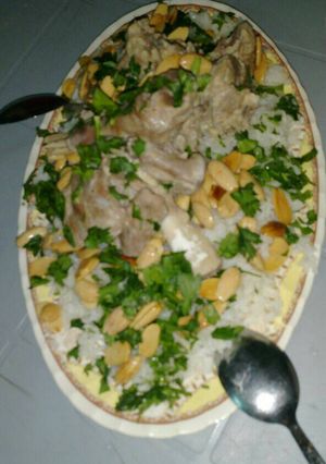 صورة لوصفة منسف باللحمه